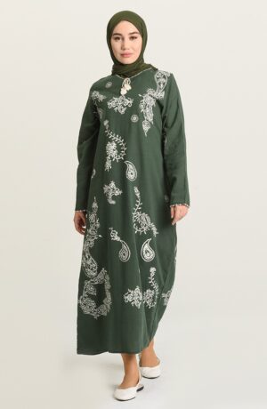 vestido arabe caqui