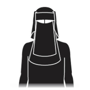 Niqab velo ropa modesto